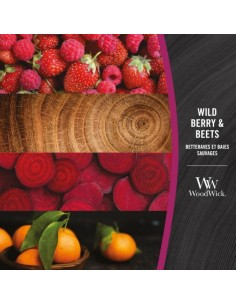 Vonná svíčka WoodWick Lesní plody a řepa střední 275 g 2